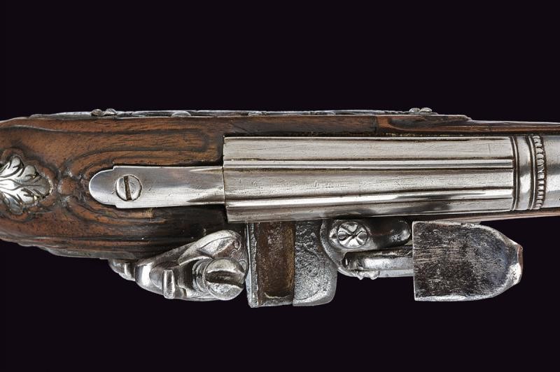 Pistola a pietra focaia da viaggio, Area Tosco-Emiliana, XVIII Secolo