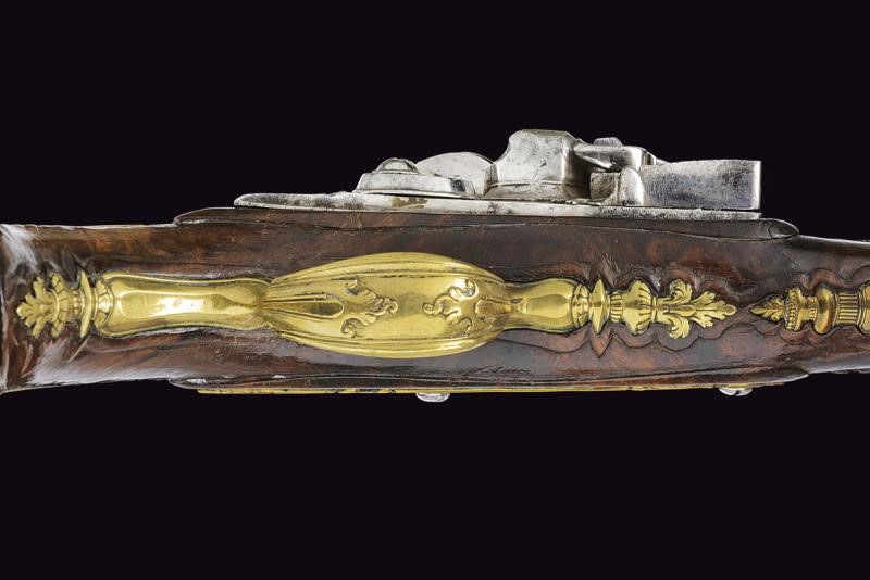 Pistola a pietra focaia da viaggio, Italia, XVIII Secolo