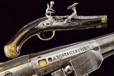 Pietro Tommasi, Pistola da viaggio alla fiorentina, stazzema, Seconda metà del XVIII secolo