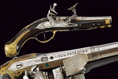 Pietro Tommasi, Pistola da viaggio in stazzema, seconda metà XVIII secolo