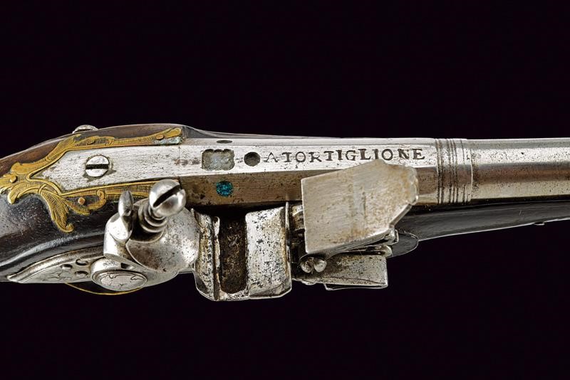 Pietro Tommasi, Pistola da viaggio in stazzema, seconda metà XVIII secolo