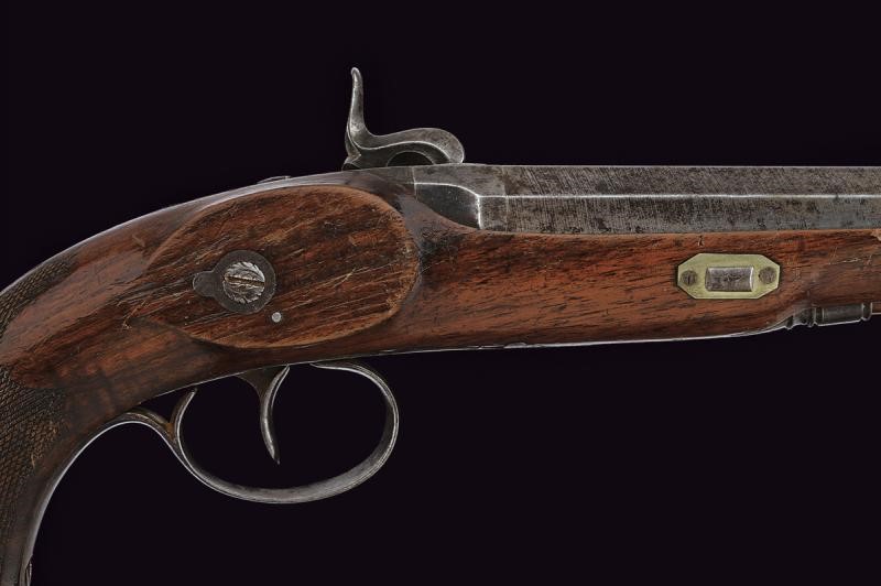 Lupotti, Rara pistola a luminello per mancini, Torino, Metà del XIX Secolo