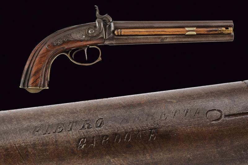 PISTOLA A LUMINELLO A CANNE SOVRAPPOSTE DI IMBERT | Barnebys