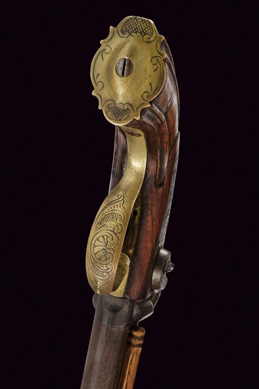 Pietro Beretta, Pistola a luminello a due canne sovrapposte, cal. 13 mm, metà XIX secolo