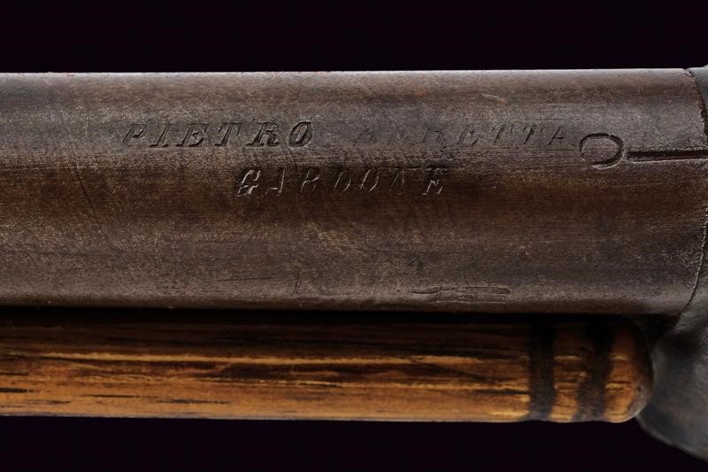Pietro Beretta, Pistola a luminello a due canne sovrapposte, cal. 13 mm, metà XIX secolo