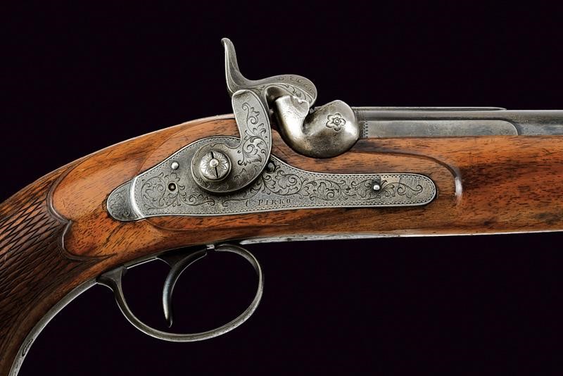 Pirko, Pistola a luminello, tecnica Vienna, metà XIX secolo