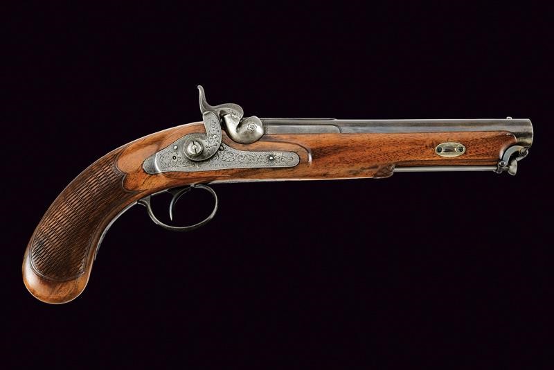Pirko, Pistola a luminello, tecnica Vienna, metà XIX secolo