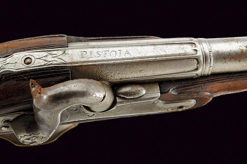 Pacini, Bel paio di pistole ridotte a luminello, Pistoia, Prima metà del XIX Secolo
