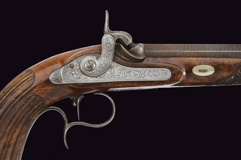 Pistole da tiro a luminello, Belgio, Metà del XIX Secolo