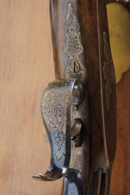 Pistole a luminello, Belgio, Metà del XIX Secolo, lunghezza 41 cm