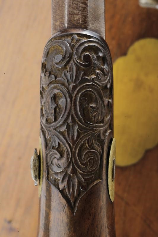 Pistole a luminello, Belgio, Metà del XIX Secolo, lunghezza 41 cm
