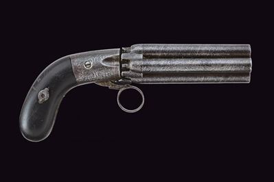Mariette, Pepperbox a luminello a cinque canne, Francia, metà XIX secolo