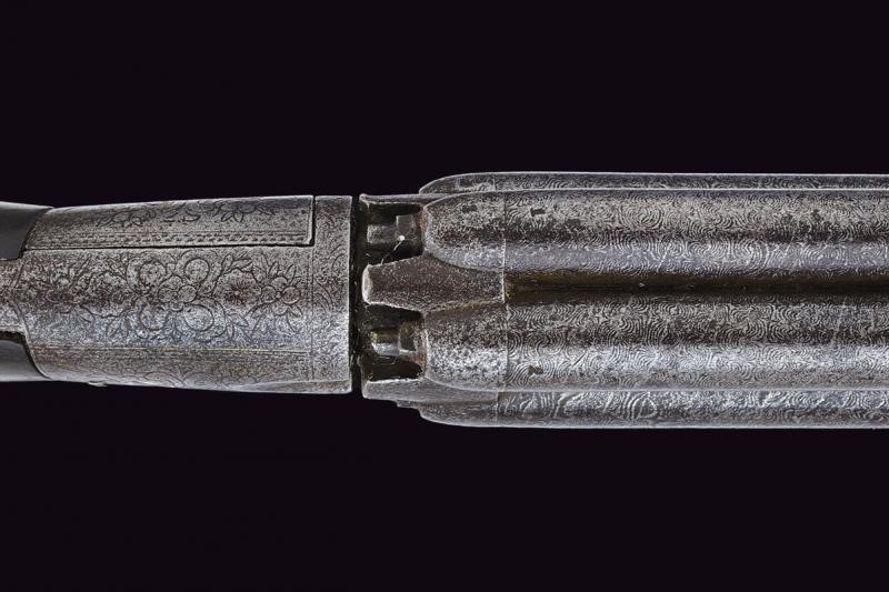 Mariette, Pepperbox a luminello a cinque canne, Francia, metà XIX secolo