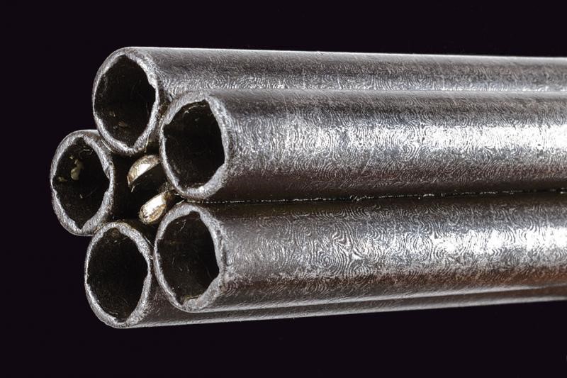 Mariette, Pepperbox a luminello a cinque canne, Francia, metà XIX secolo