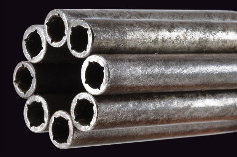 Mariette, Pepperbox a luminello a otto canne, Belgio, Metà XIX Secolo