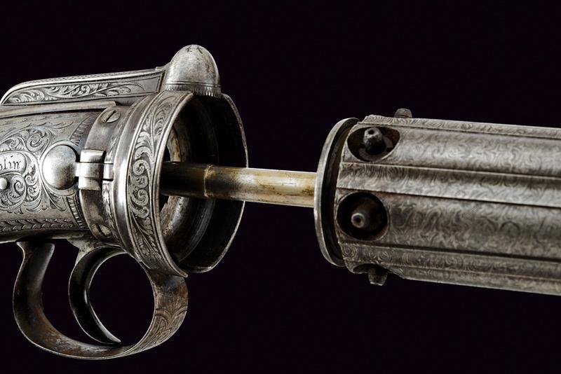 Elegante e Raro Pepperbox a Luminello di Rigby