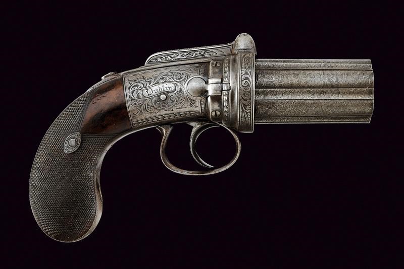 Elegante e Raro Pepperbox a Luminello di Rigby