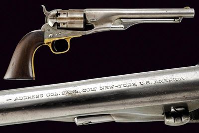 Colt, Model 1860 Army Revolver, cal. 44, lunghezza 35 cm, USA, 1861