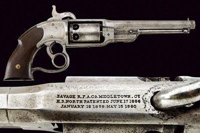 Savage Revolving Fire-Arms Co., Navy Revolver, cal. 36, 1860 - 1865