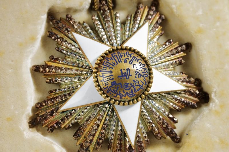 Pendente da commendatore Lattes, Ordine del Nilo, argento smaltato e parzialmente dorato, 1930/40