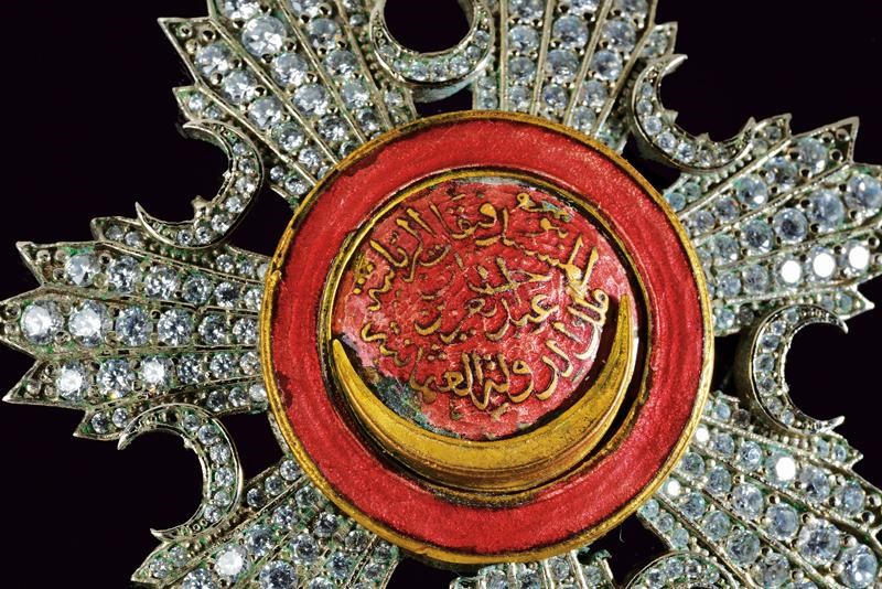 Pendente da collo Osmanico, argento e smalto, circa 1900