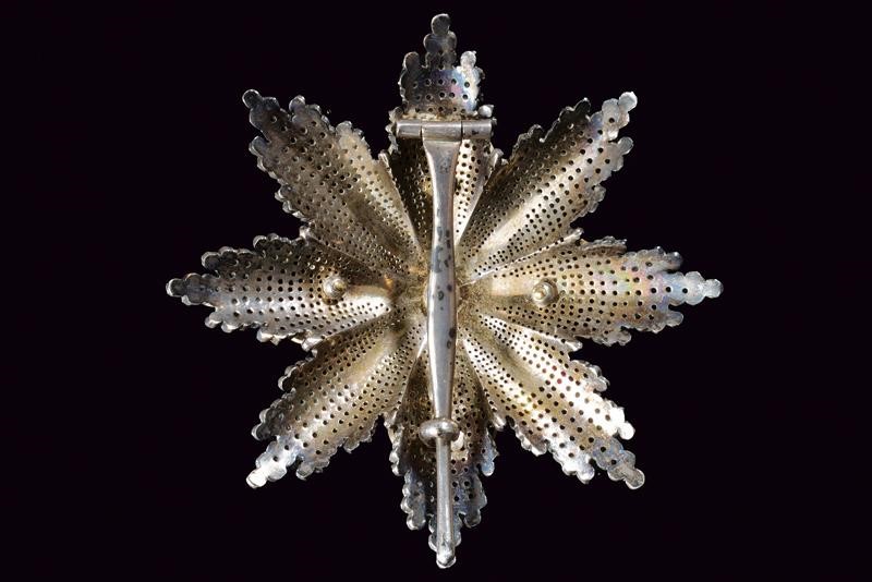 Ordine Costantiniano di San Giorgio, Placca di Gran Croce in argento e smalti, 1815 - 1847
