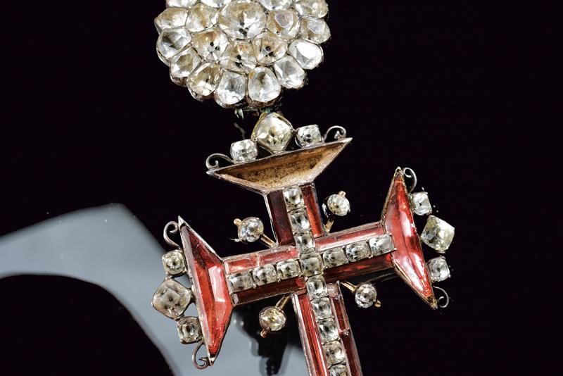 Portogallo, Ordine del Cristo - Pendente con croce in argento