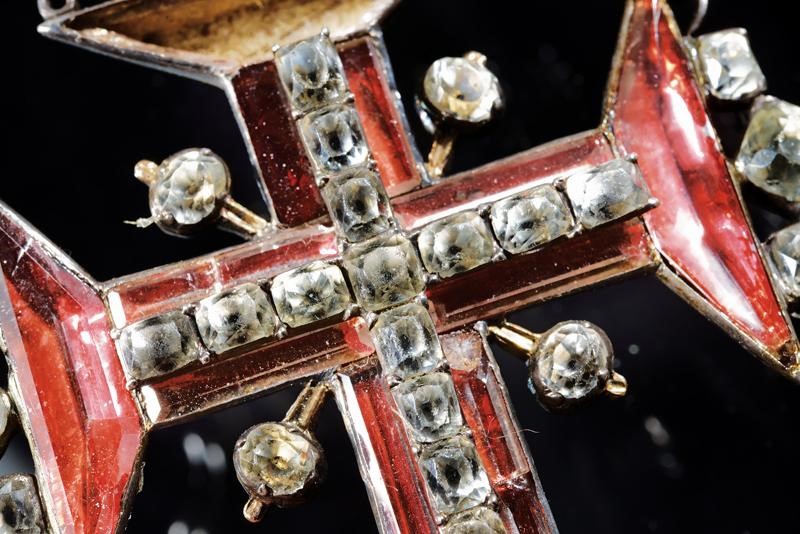 Portogallo, Ordine del Cristo - Pendente con croce in argento