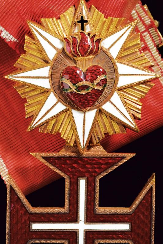 Ordine del Cristo, Croce da commendatore in oro e smalti, Portogallo, Prima metà del XIX Secolo