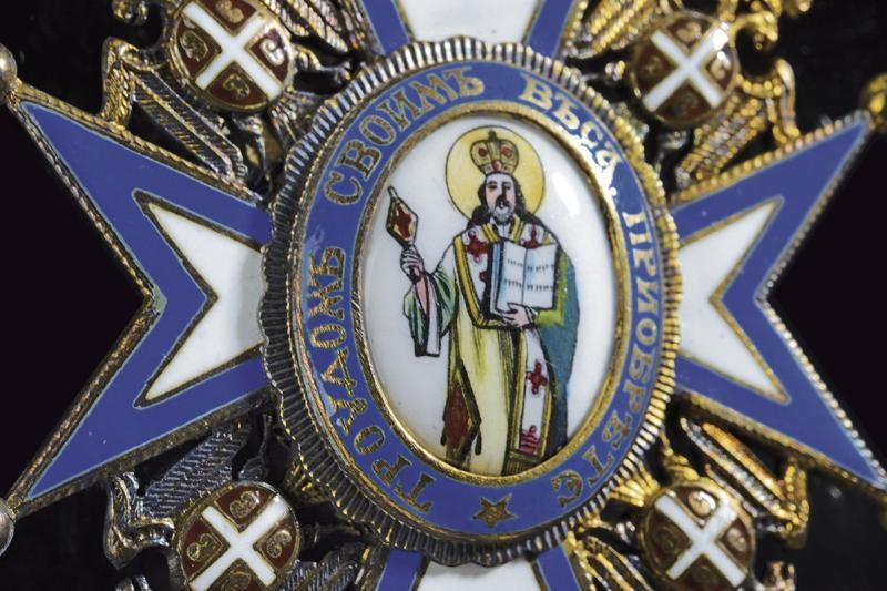 Ordine di S. Saba, Croce da commendatore, metallo smaltato, inizio XX Sec.