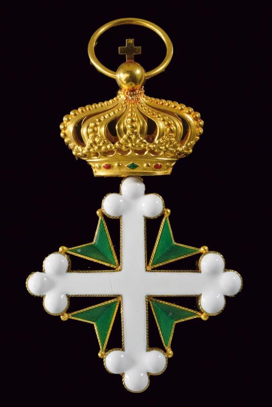 Ordine dei Santi Maurizio e Lazzaro, Pendente di Gran Croce in oro e smalto