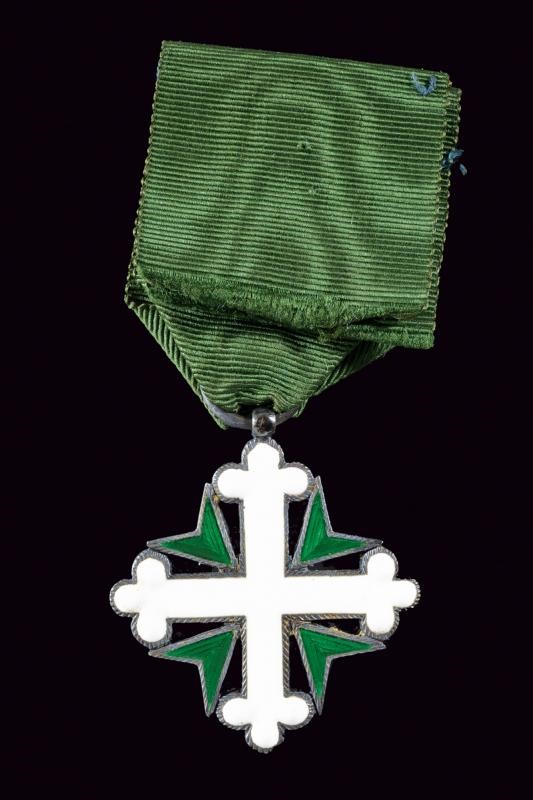 Ordine dei Santi Maurizio e Lazzaro, croce di cavaliere in argento smaltato