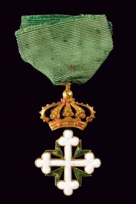 Ordine dei Santi Maurizio e Lazzaro, Croce da ufficiale in oro con smalti, 1780 circa