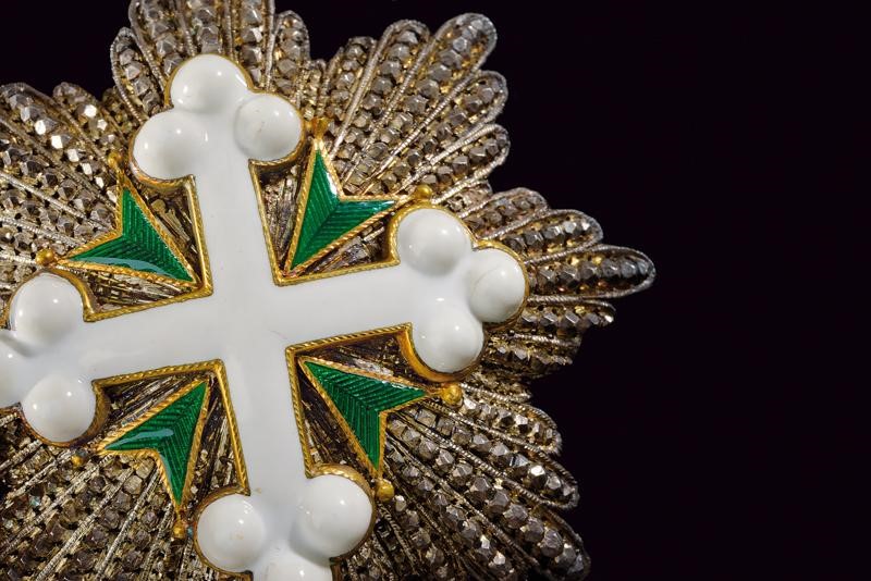 Ordine dei Santi Maurizio e Lazzaro, Placca di Gran Croce in argento brillantato