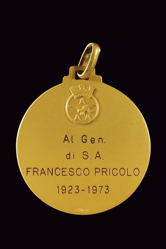 Francesco Pricolo, Medaglia in oro dell'Associazione Arma Aeronautica, 1973