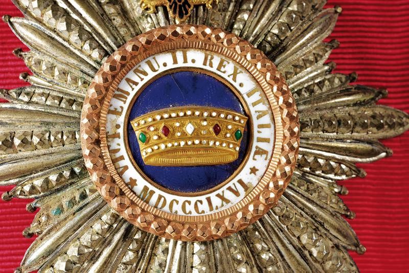 Alessandro Asinari di San Marzano, Ordine della Corona d'Italia, Set di gran croce
