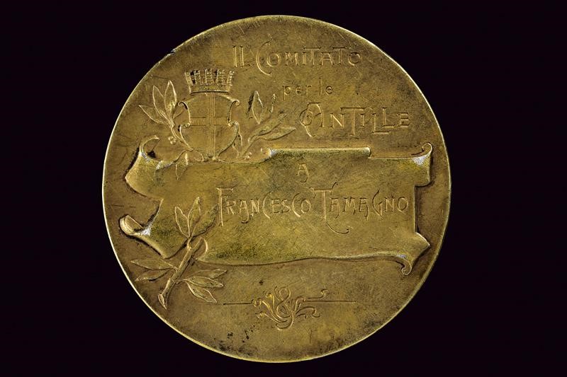 Tamagno, Medaglia commemorativa in metallo, Milano 1902