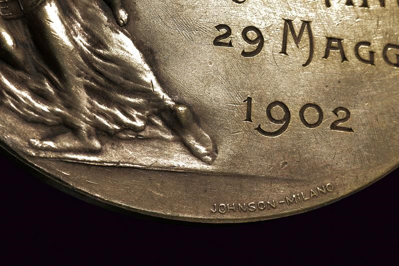 Tamagno, Medaglia commemorativa in metallo, Milano 1902