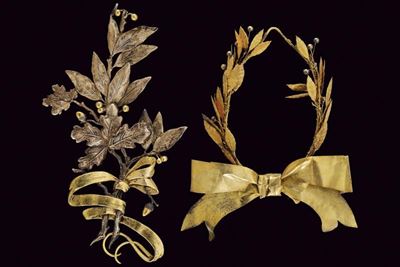 Tamagno, Riconoscimenti in bronzo dorato e metallo, 1902