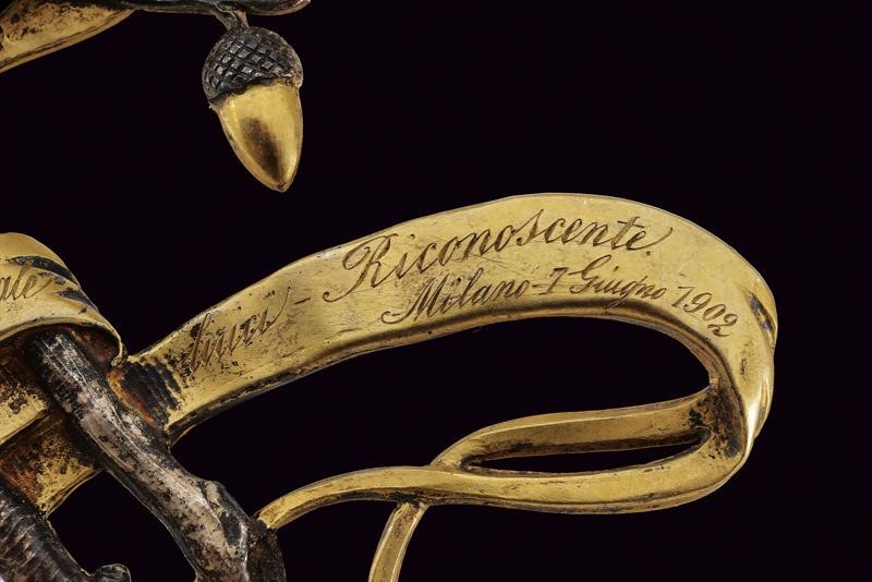 Tamagno, Riconoscimenti in bronzo dorato e metallo, 1902