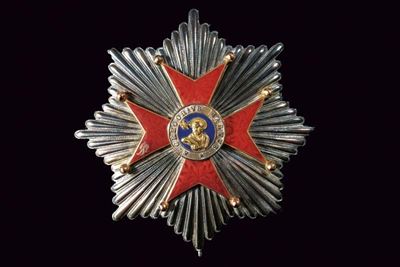 Ordine di San Gregorio Magno, placca da commendatore in argento, XIX secolo