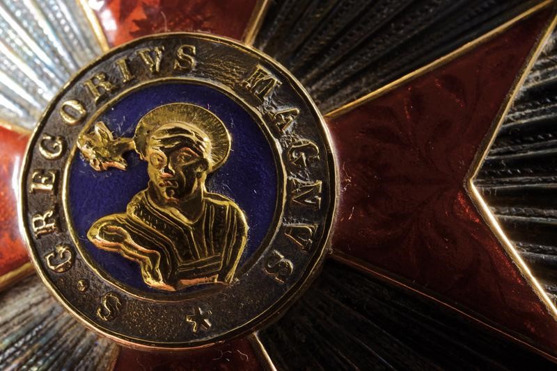 Ordine di San Gregorio Magno, placca da commendatore in argento, XIX secolo