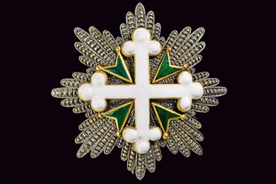 Pes di Villamarina, Placca di Gran Croce dell'Ordine dei Santi Maurizio e Lazzaro, XIX Secolo