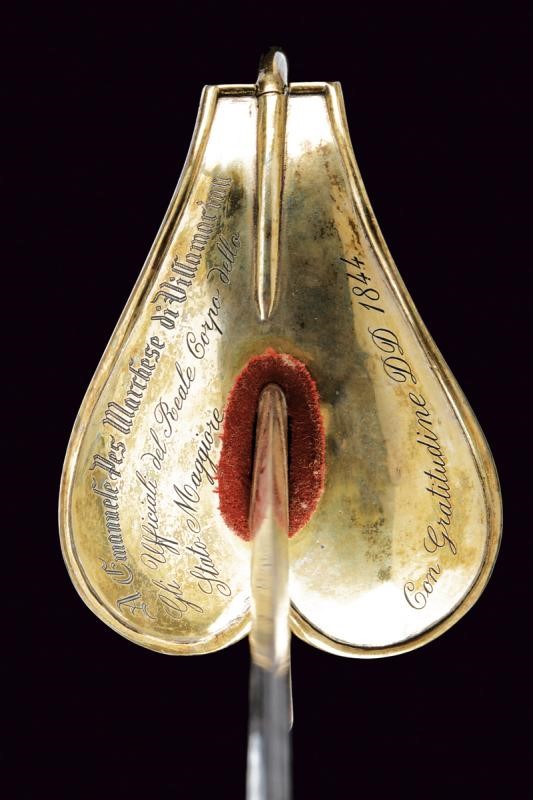 Pes di Villamarina, Spada Albertina Mod. 1833