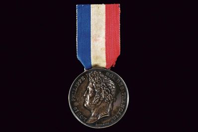 Medaglia di Luigi Filippo di Francia, 1842, argento, Ø 41.34 mm