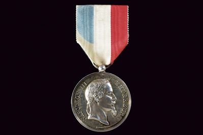 Medaglia di Napoleone III, Argento, 1866