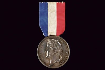 Medaglia di Luigi Filippo I di Francia, argento, 1832