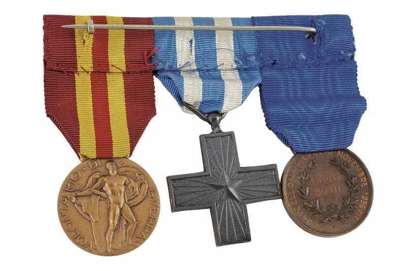 Gruppo di medaglie del Comandante Carlo Bossi, Italia e Spagna, Secondo quarto del XX Secolo