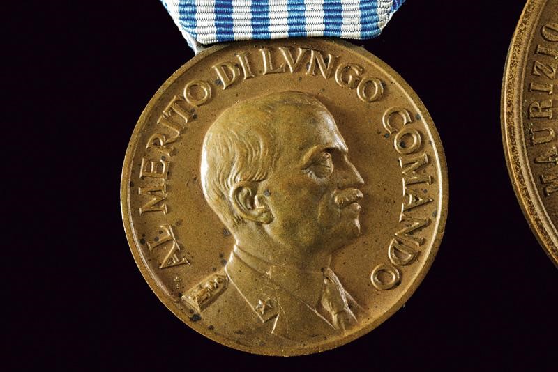 Regno d'Italia, Medaglia Mauriziana per ufficiali generali Mod. 1920 in bronzo