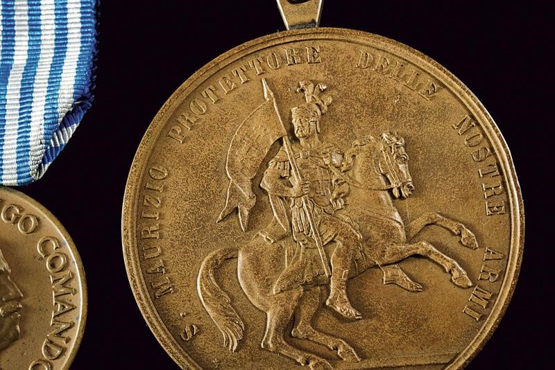 Regno d'Italia, Medaglia Mauriziana per ufficiali generali Mod. 1920 in bronzo